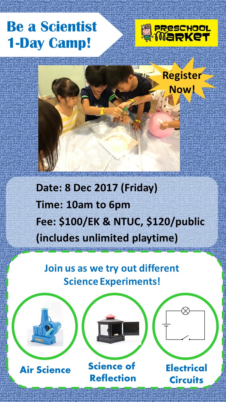 Be a Scientist 1-Day Camp (8 Dec)